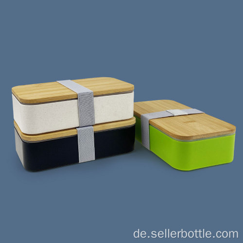 Einlagige Lunchbox mit Bambusdeckel